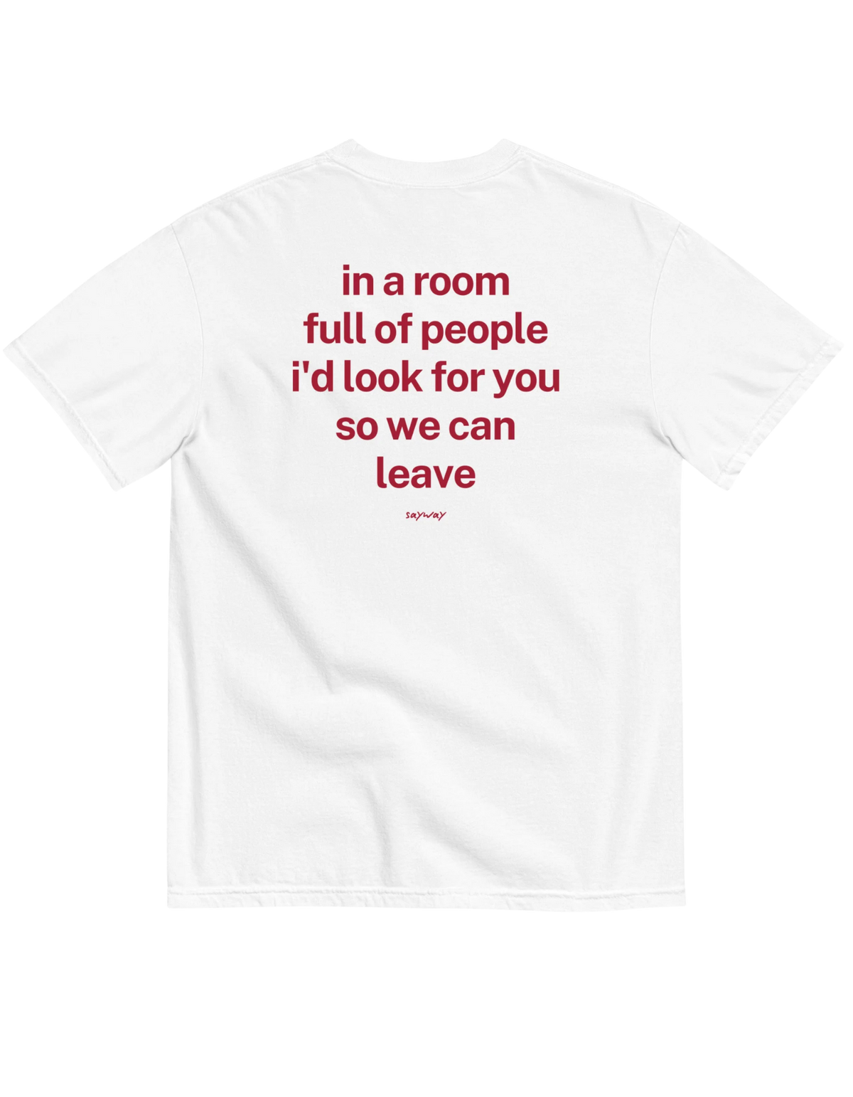 IN A ROOM FULL OF PEOPLE