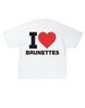 LOVE BRUNETTES TEE