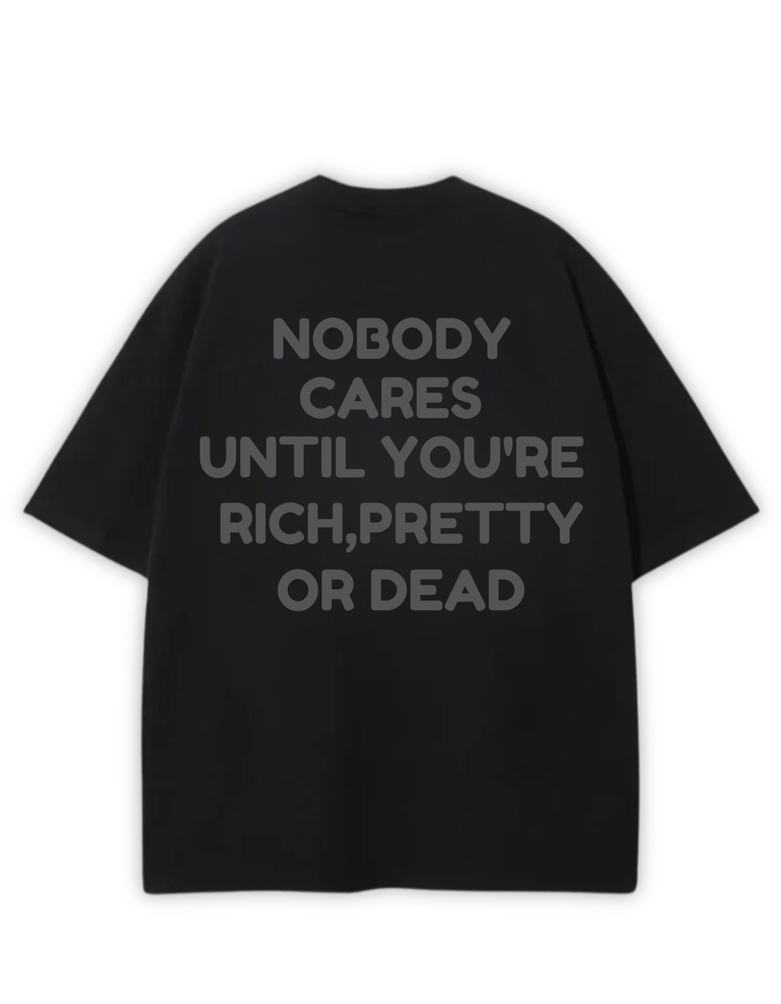 NOBODY CARES OVERSIZED TEE