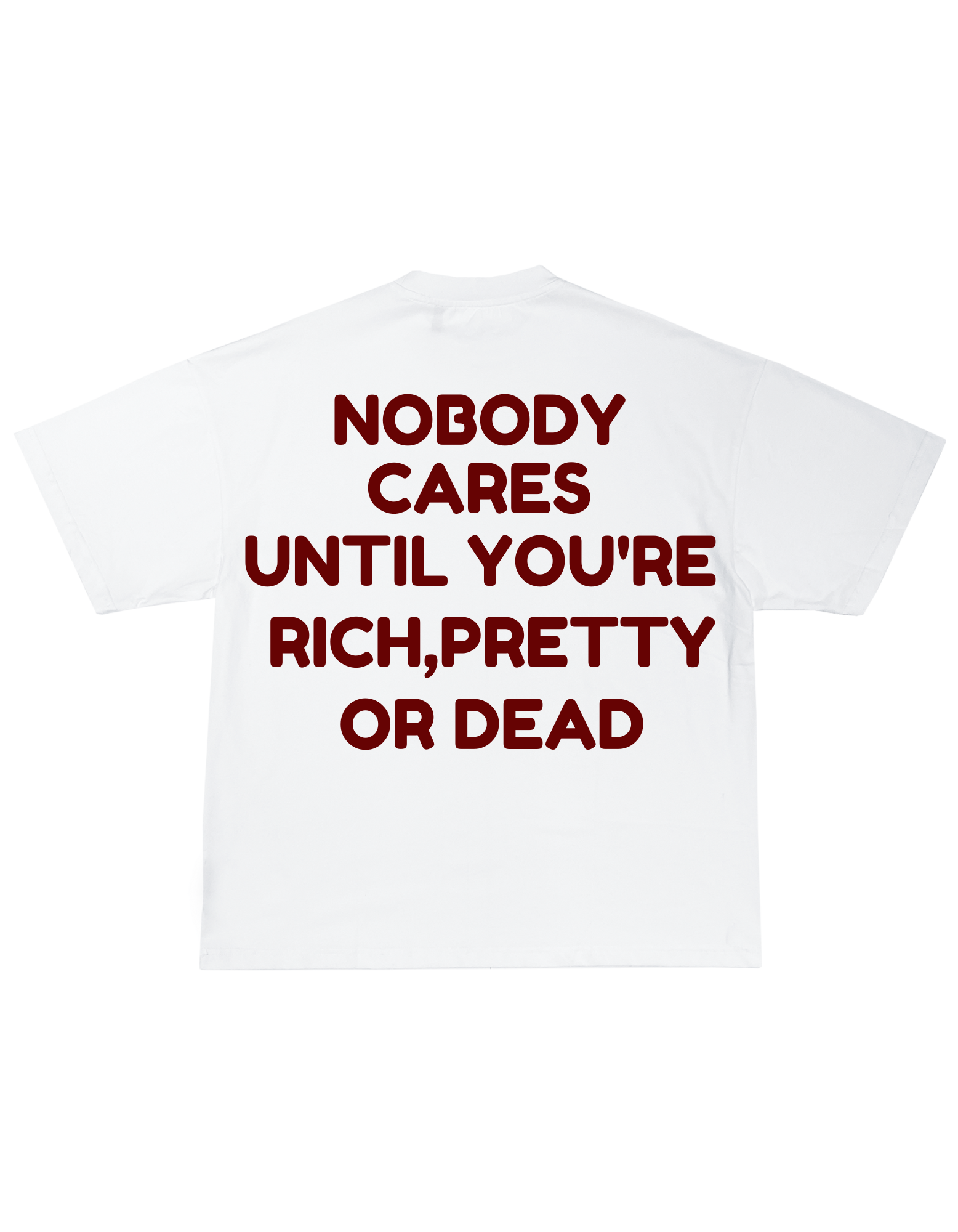 NOBODY CARES OVERSIZED TEE