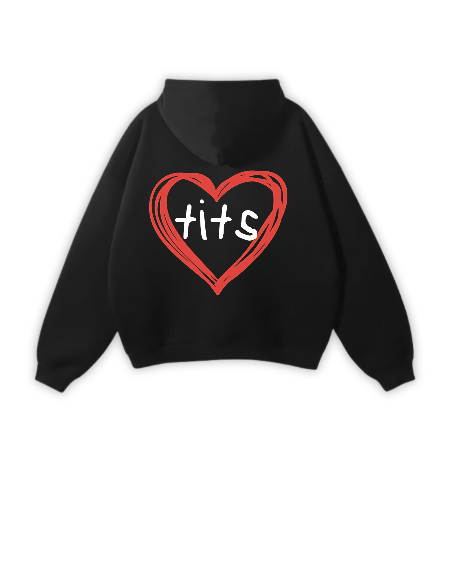 love tits hoodie